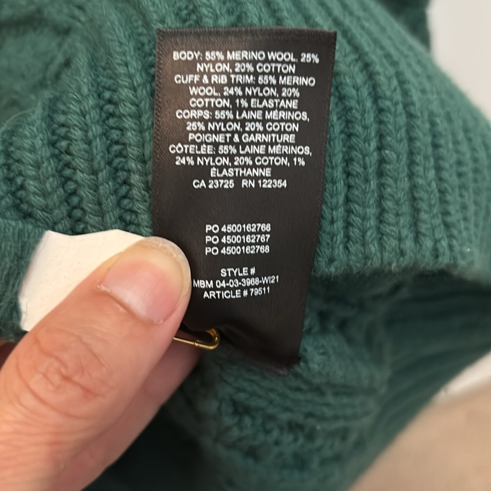 Wilfred Emerald Green Alps Knit Cardigan - Picture 10 of 10